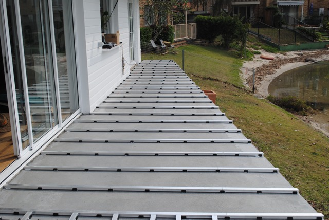 decking over concrete